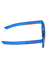 Celebrity Blue Retro-Square Plastic Sunglasses For Men CLSN25-B1024-05