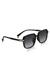 Celebrity Black Square Plastic Sunglasses For Men CLSN25-DC1001-01