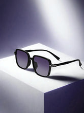Celebrity Black Square Plastic Sunglasses For Men CLSN25-DC1001-07