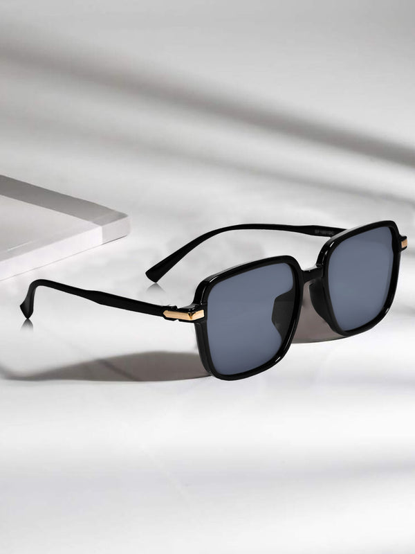 Celebrity Black Square Plastic Sunglasses For Men CLSN25-DC1001-08