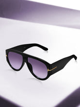 Celebrity Black Oversized Plastic Sunglasses For Men CLSN25-V696-01