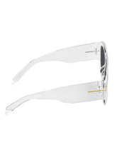 Celebrity White Oversized Plastic Sunglasses For Men CLSN25-V696-03