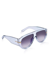 Celebrity Grey Oversized Plastic Sunglasses For Men CLSN25-V696-04