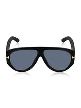 Celebrity Black Oversized Plastic Sunglasses For Men CLSN25-V696-07