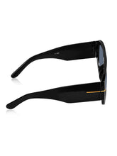 Celebrity Black Oversized Plastic Sunglasses For Men CLSN25-V696-07