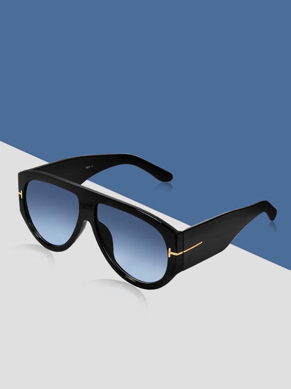 Celebrity Black Oversized Plastic Sunglasses For Men CLSN25-V696-08