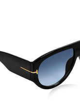 Celebrity Black Oversized Plastic Sunglasses For Men CLSN25-V696-08