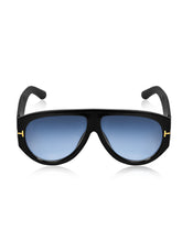 Celebrity Black Oversized Plastic Sunglasses For Men CLSN25-V696-08