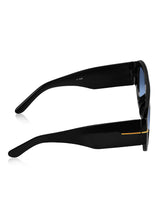 Celebrity Black Oversized Plastic Sunglasses For Men CLSN25-V696-08