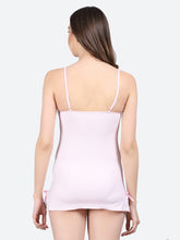 Fleurt Pink Forbe Lycra Baby Doll Dress for Women HOBF-BD-0121-PK