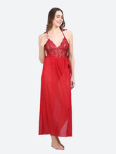 Fleurt Maroon Spendex Net Baby Doll Dress for Women HOBF-BD-SLG-MR