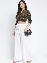 Graceful Cotton Chikan Palazzo for Casual Days HOBK283