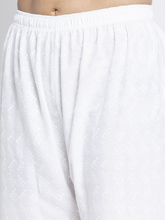 Graceful Cotton Chikan Palazzo for Casual Days HOBK283