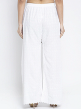 Graceful Cotton Chikan Palazzo for Casual Days HOBK283