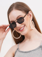 Celebrity Black Round Plastic Sunglasses For Women CLSN25-82821-01
