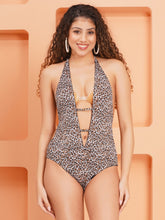 Fleurt Animal Forbe Lycra Baby Doll Dress for Women HOBF-1037-AN