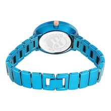 Fluid  Blue Round Metal Strap Analog Watches for Women FLWatch23-014-BL01