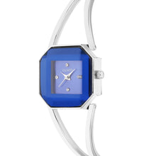 Fluid  Blue Rectangular Metal Strap Analog Watches for Women FLWatch23-009-SL01