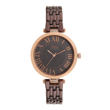 Sandy D Carter Metal Black Analogue Round Watches for Women_SDC24-11-BK2