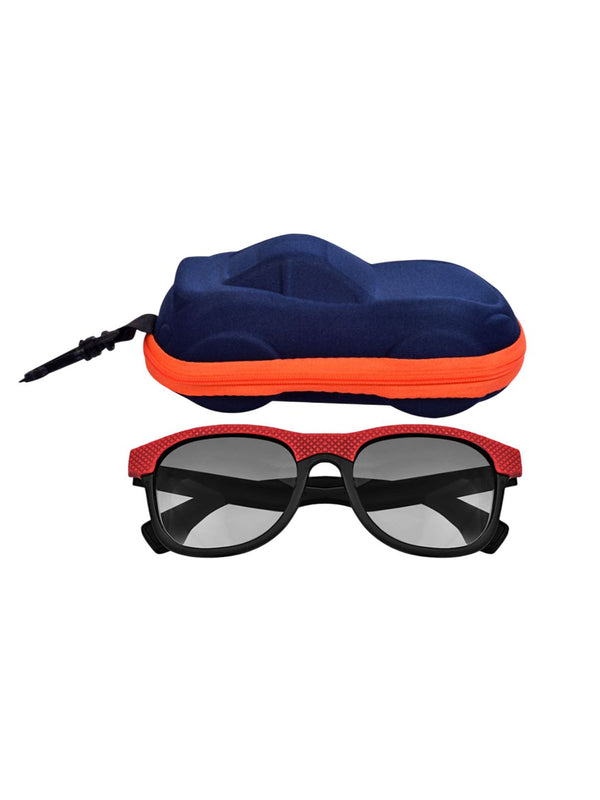 FROGGY Black Plastic Full Rim UV Protected Stylish Sunglasses For Kids Boys & Girls-8233A-BK