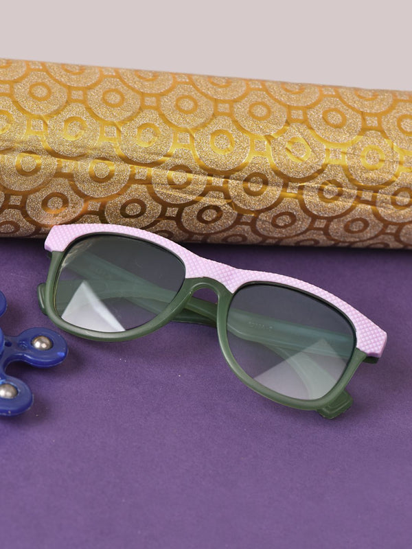 FROGGY Green Plastic Full Rim UV Protected Stylish Sunglasses For Kids Boys & Girls-8233A-GR