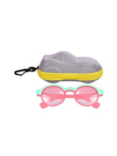 FROGGY Pink Plastic Full Rim UV Protected Stylish Sunglasses For Kids Boys & Girls-8236A-PK