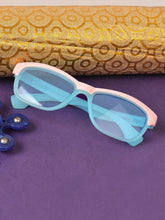 FROGGY Blue Plastic Full Rim UV Protected Stylish Sunglasses For Kids Boys & Girls-8237A-BL