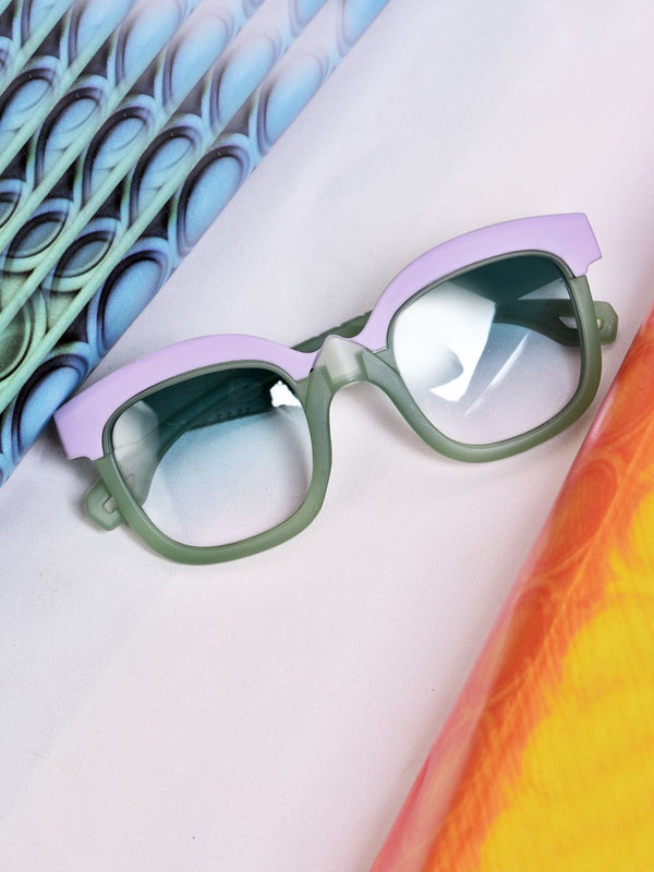 FROGGY Green Plastic Full Rim UV Protected Stylish Sunglasses For Kids Boys & Girls-8238A-GR