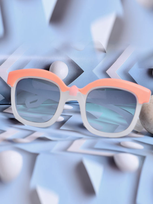 FROGGY White Plastic Full Rim UV Protected Stylish Sunglasses For Kids Boys & Girls-8238A-WH