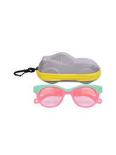 FROGGY Pink Plastic Full Rim UV Protected Stylish Sunglasses For Kids Boys & Girls-8239A-PK