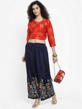 Fleurt Half Print Palazzo – Perfect Blend of Style HOBK297