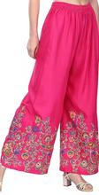 Fleurt Unique Half Print Palazzo for Everyday Fashion HOBK298