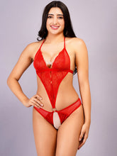 Fleurt Red One Size Polyester Lingerie Set For Women