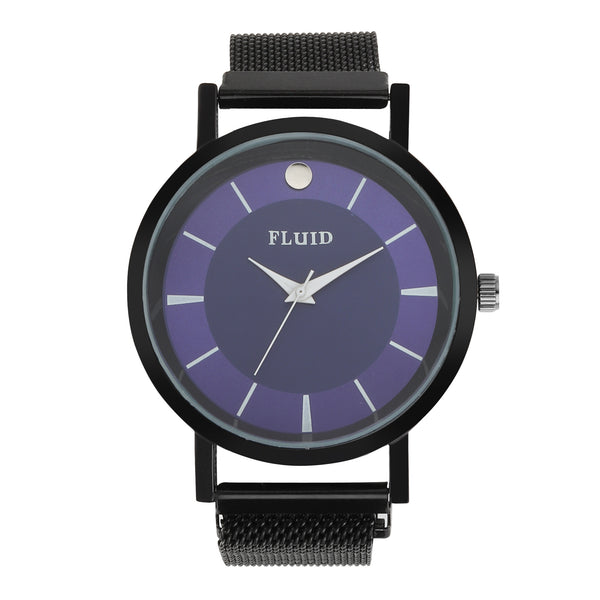 FLUID Blue Allow Strap Watches For Men FLWatch24-819G-BL01