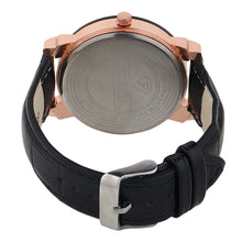 FLUID Black Leather Strap Watches For Men FLWatch23-020-SL01