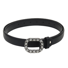 Sandy D Carter Women Black Artificial Leather Stylish Waist Belt for Jeans & Dress SDC-016-BK