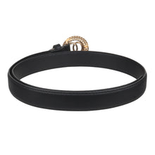 Sandy D Carter Women Black Artificial Leather Stylish Waist Belt for Jeans & Dress SDC-014-BK