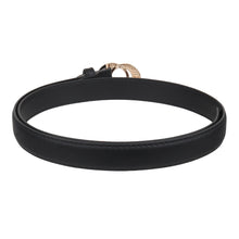 Sandy D Carter Women Black Artificial Leather Stylish Waist Belt for Jeans & Dress SDC-019-BK
