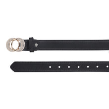 Sandy D Carter Women Black Artificial Leather Stylish Waist Belt for Jeans & Dress SDC-019-BK