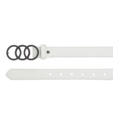 Sandy D Carter Women White Artificial Leather Stylish Waist Belt for Jeans & Dress SDC-015-WH