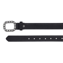 Sandy D Carter Women Black Artificial Leather Stylish Waist Belt for Jeans & Dress SDC-016-BK