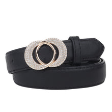 Sandy D Carter Women Black Artificial Leather Stylish Waist Belt for Jeans & Dress SDC-019-BK