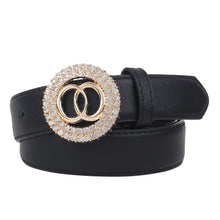 Sandy D Carter Women Black Artificial Leather Stylish Waist Belt for Jeans & Dress SDC-014-BK