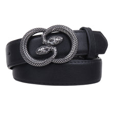 Sandy D Carter Women Black Artificial Leather Stylish Waist Belt for Jeans & Dress SDC-017-BK