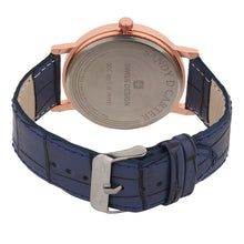 Sandy D Carter Synthetic Blue Analogue Round Watches for Men_SDC24-112G-BL