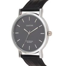 Sandy D Carter Synthetic Black Analogue Round Watches for Men_SDC24-114G-BK
