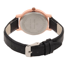 Sandy D Carter Synthetic Black Analogue Round Watches for Women_SDC24-113L-BK