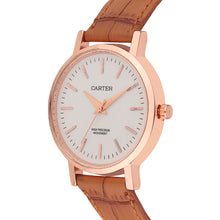 Sandy D Carter Synthetic Brown Analogue Round Watches for Women_SDC24-111L-BR