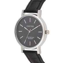 Sandy D Carter Synthetic Black Analogue Round Watches for Women_SDC24-114L-BK