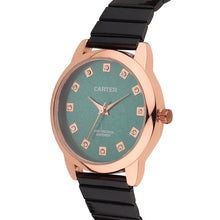Sandy D Carter Metal Rose Gold Analogue Round Watches for Women_SDC24-60-RG-GR